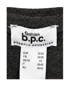 Vestido justo drapeado cinza B.P.C – Tamanho XS – photo 2